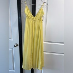 Molly bracken yellow maxi dress xs